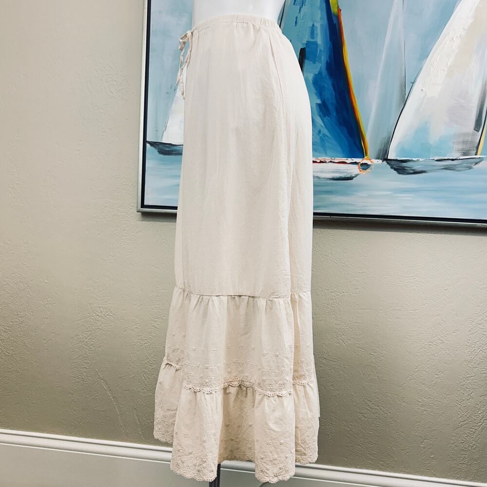 John Galt Nadia Maxi Skirt Light beige Junior One Size - Picture 5 of 9
